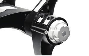 The Sure-Tight racheting mechanism and FitDial numbering system of the Thule 9001 raceway 2-Bike rear mounted bike rack