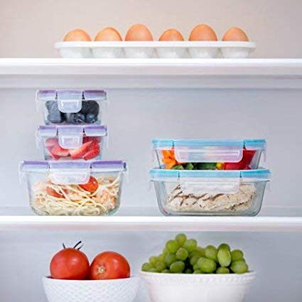 Snapware 10.8-Cup Airtight Rectangle Food Storage Container, Plastic (10-Piece)