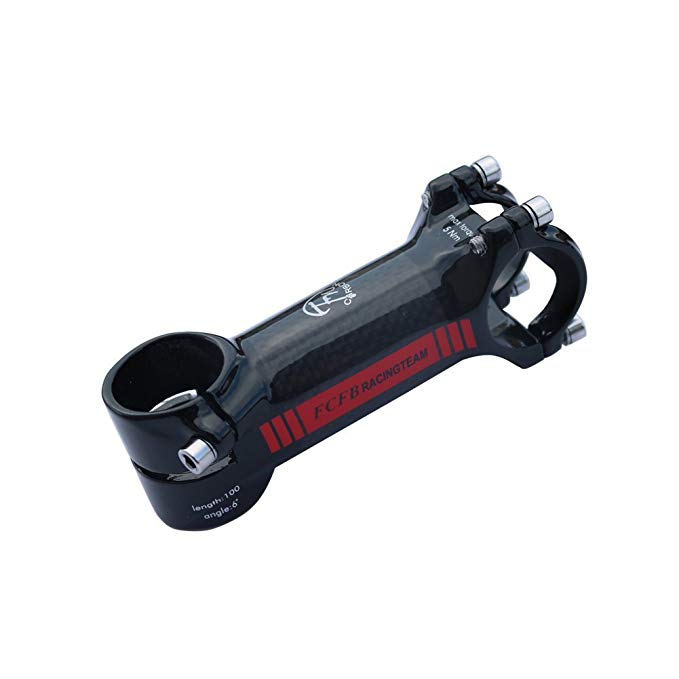 FCFB stem glossy red mtb bike road bike alloy + 3k carbon angle 6 stem road bike stem China Patent ZL 2013 20480319X