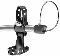 The Stay-Put cradle, anti-sway and cable lock mechanism features of the Thule 9009 Archway 2-Bike Trunk/Strap Mount Rack