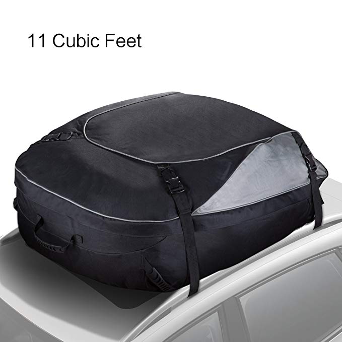 FinalBase Cargo Bag Carrier Roof Top Cargo Storage Bag Water-Resistant Luggage Soft Side Carrier Bag for Vehicles with Roof Racks